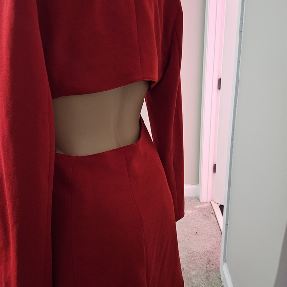 Fashion Nova Red Cutout Dress - Picture 4 of 5